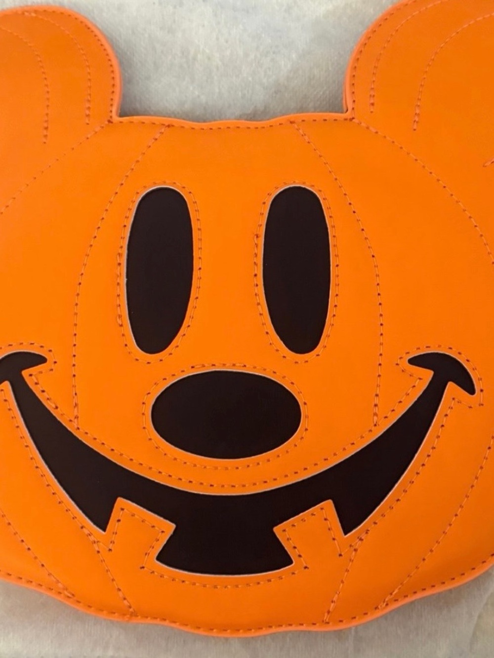 Novelty Orange Jack-O’-Lantern Mickey Mouse Handbag